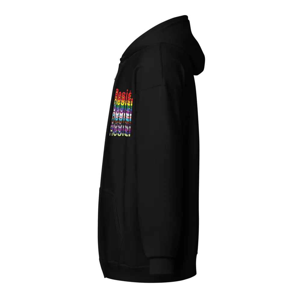 Resist - Rainbow Gildan Heavy Blend Zip Hoodie product image (3)