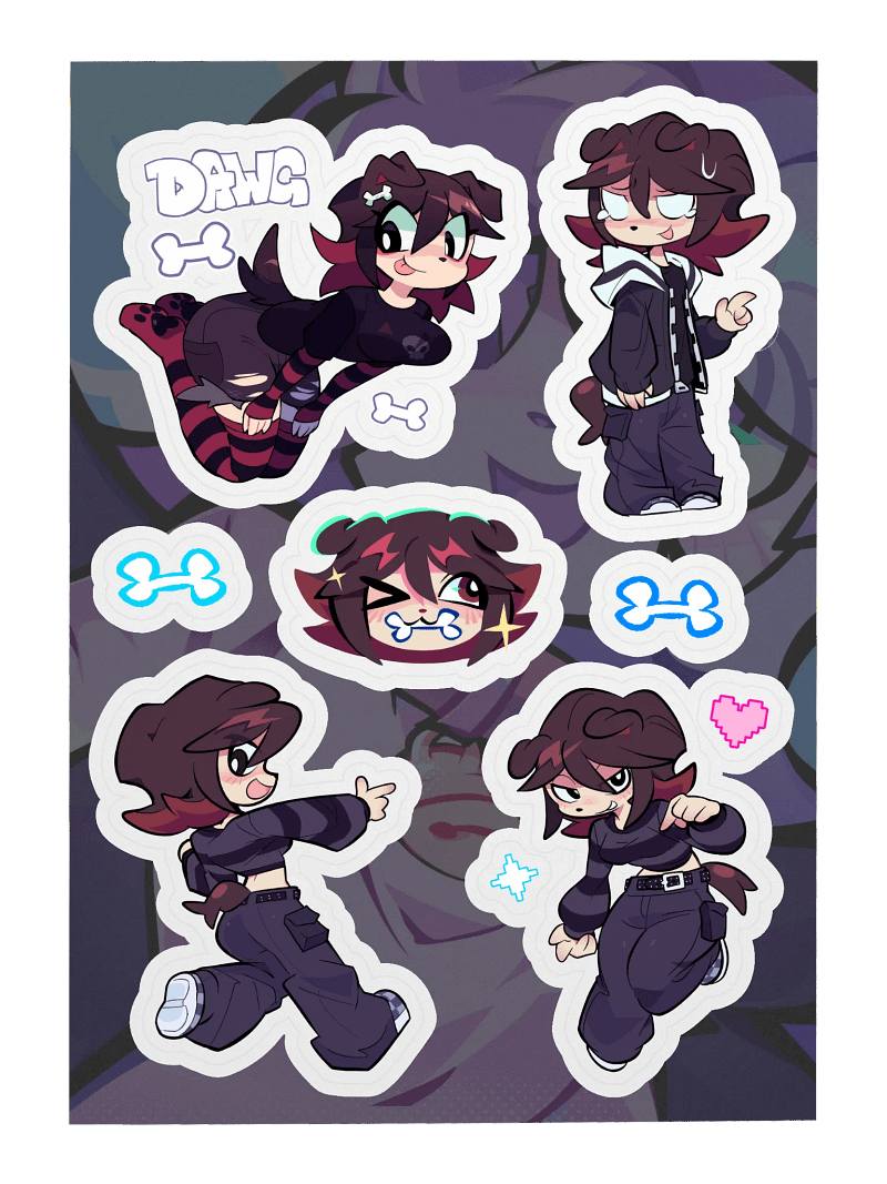 Velvet Sticker Sheet