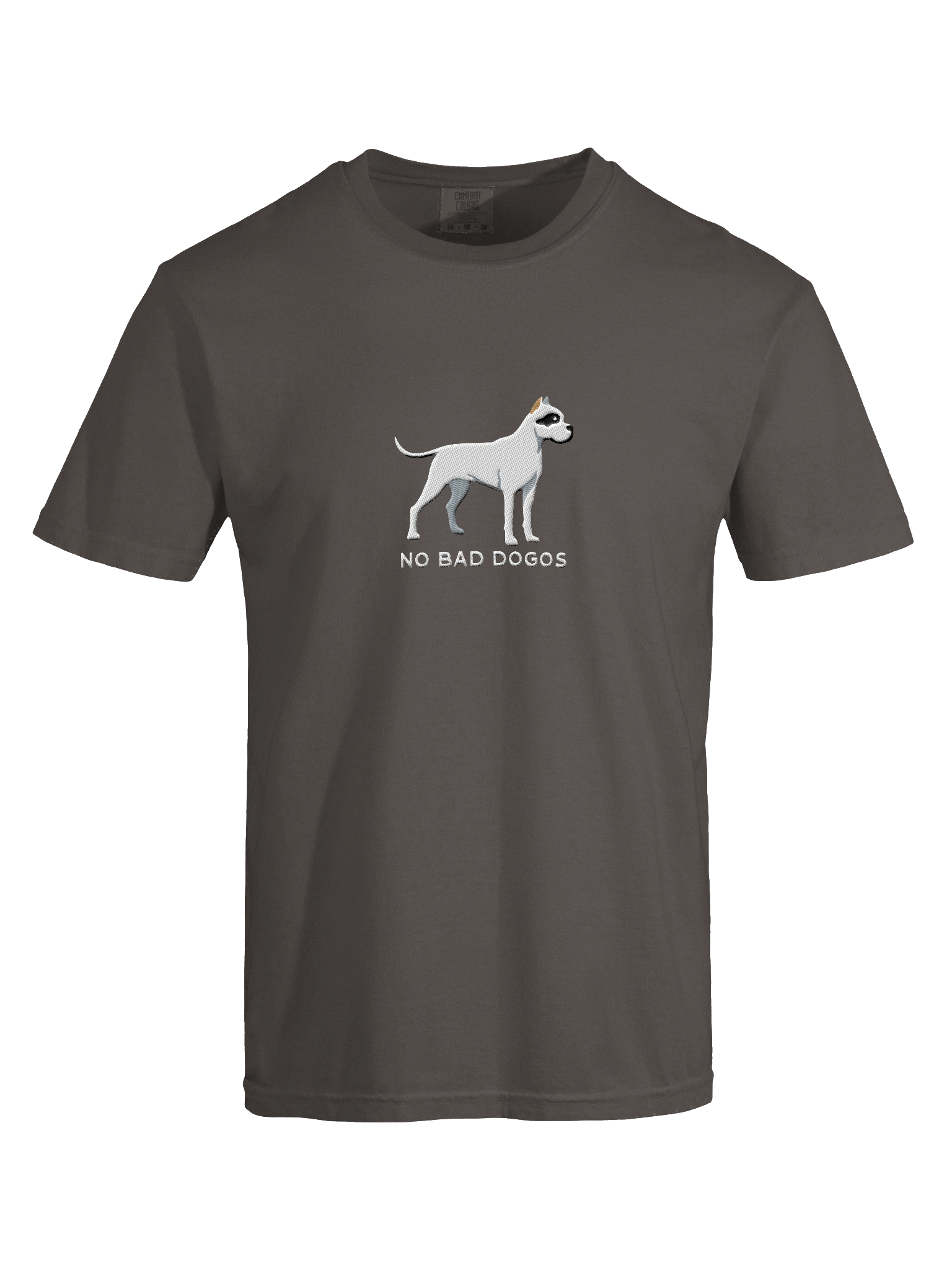 No Bad Dogos T-Shirt(Embroidered) of a Dogo Argentino(Black & White, Cropped Ears) product image (39)