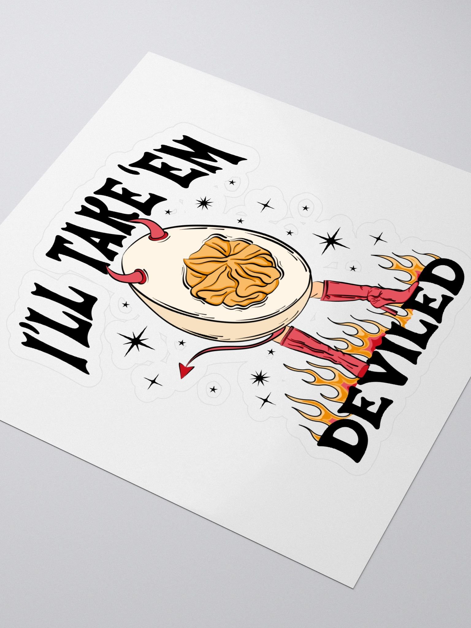 Devilish Egg Kiss Cut Stickers product image (3)