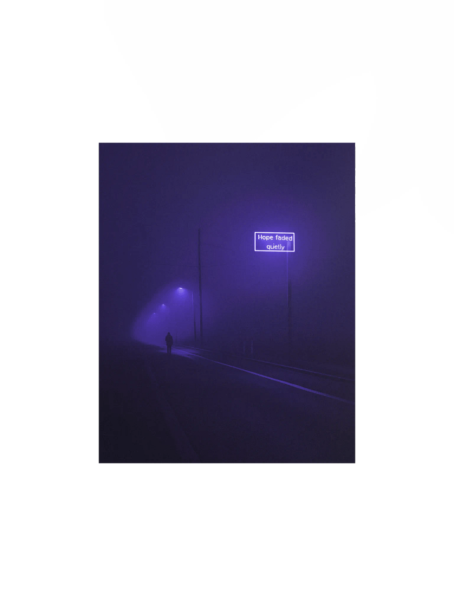 "Hope faded quietly" Matte Poster product image (4)