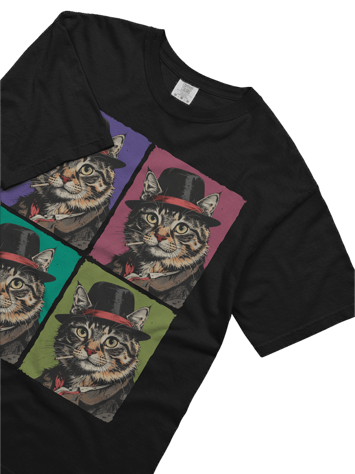 The Smoking Cat Society Heavy Weight T-shirt product image (1)