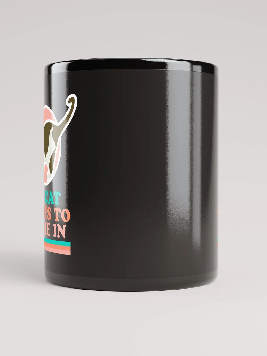 Cat Chime - Black Mug product image (9)