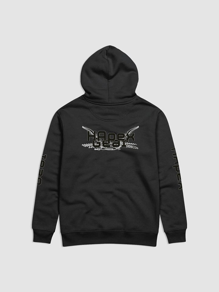 Unisex Essential Eco Hoodie - Black HApex Gear Black Logo product image (1)
