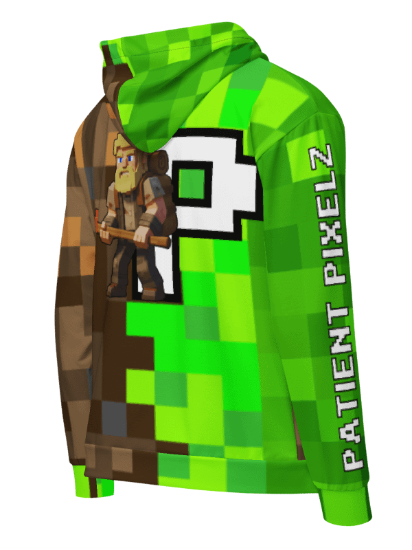 Patient PixelZ P Logo Unisex Adult Zip Hoodie (PixelZ My Craft) product image (2)