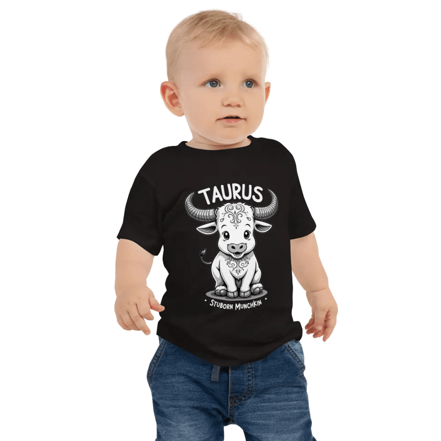 Stubborn Munchkin Taurus Baby Tee product image (1)