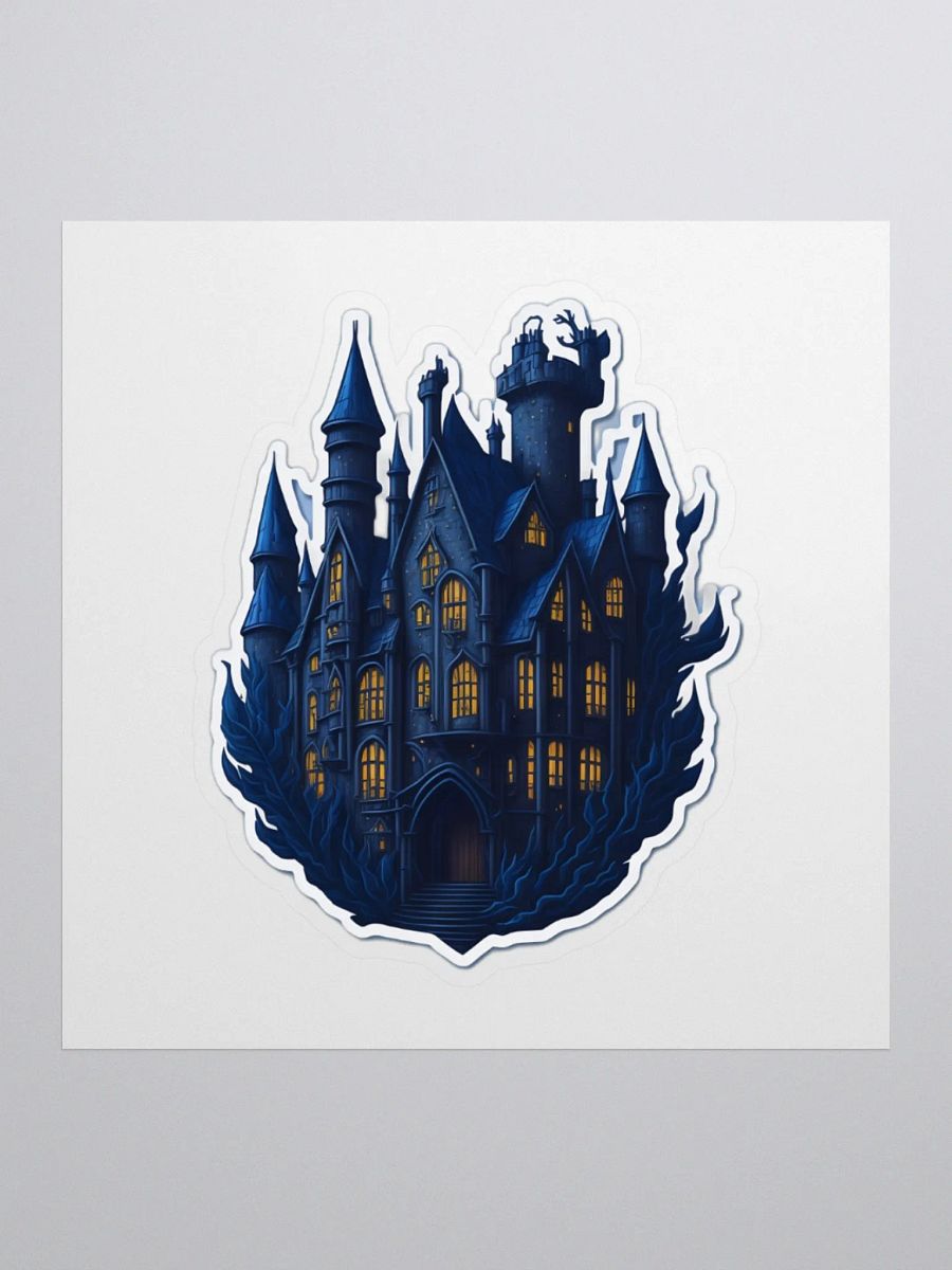 Ethereal Blue Castle Sticker product image (1)
