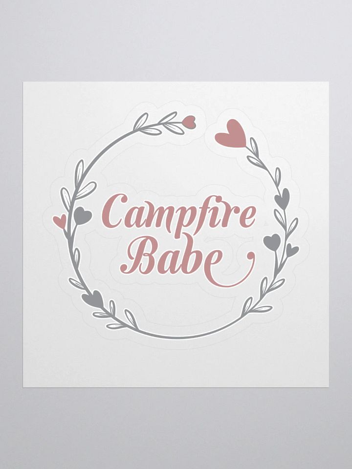 Campfire Babe Floral Wreath Stickers product image (1)