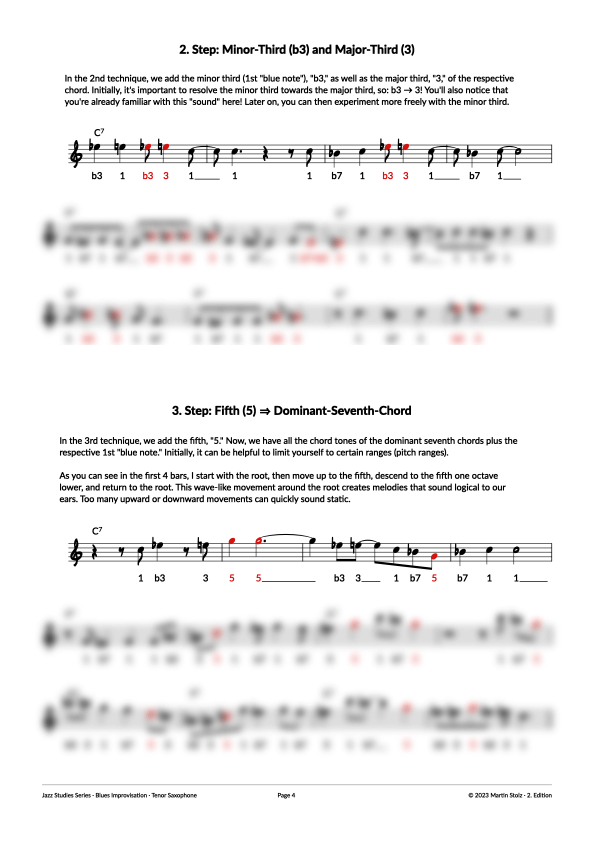 7 Steps to the perfect Blues-Solo - Tenor Saxophone product image (4)