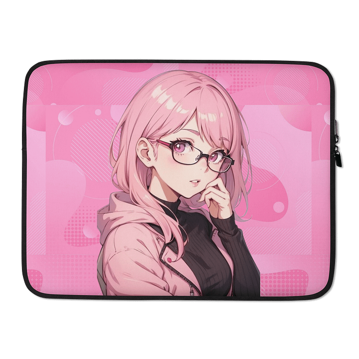 (PINK WAIFU) K Laptop Sleeve product image (2)