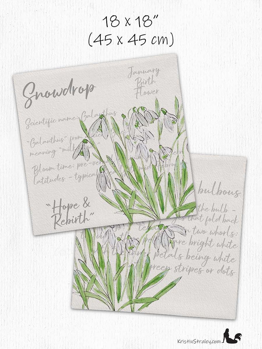 Snowdrop Flowers Premium Pillow Case product image (7)