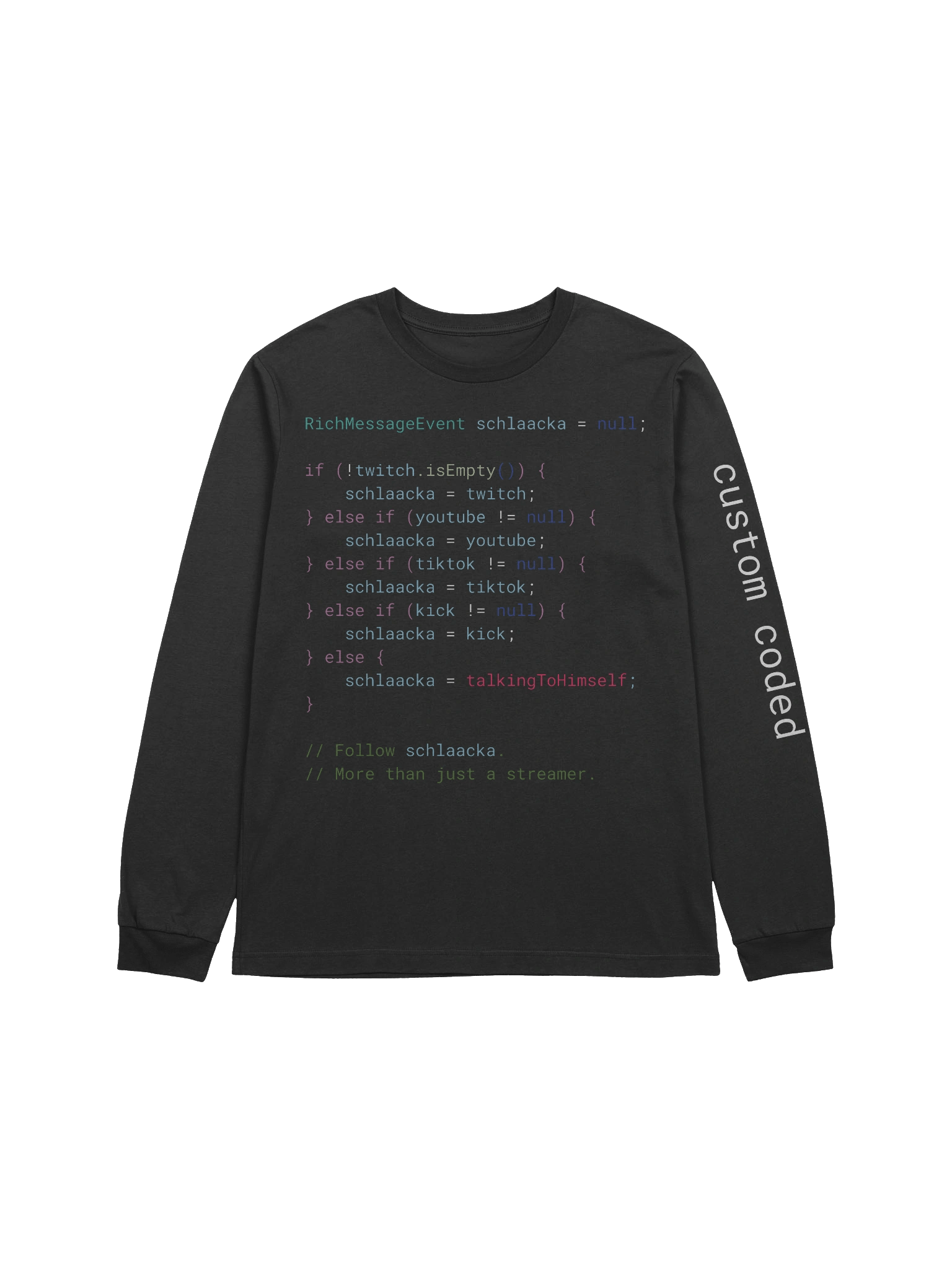 Custom-Coded — Sleeve-Print Long-Sleeve product image (2)