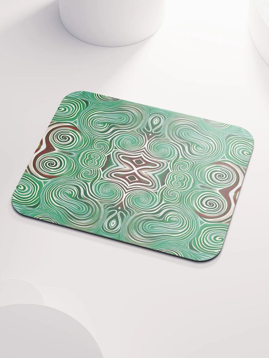 Funky Cool Green Tie-Dye Classic Mouse Pad product image (4)