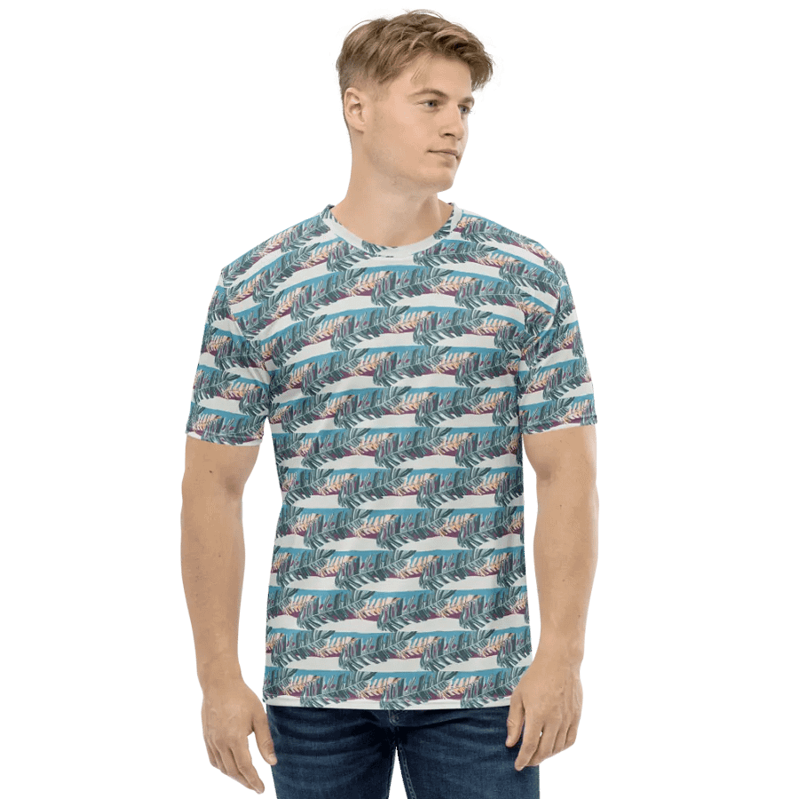 Tropical Stripes | Crew Neck T-Shirt product image (1)