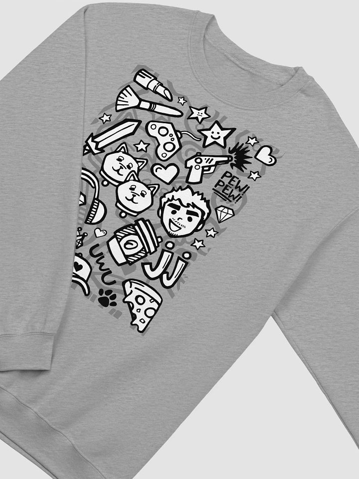 J-Doodle Sweatshirt (Heather Grey) product image (1)