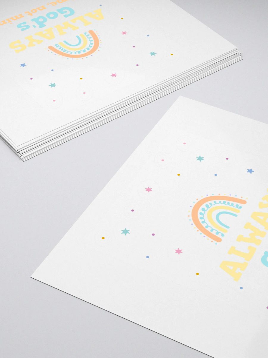 God's Timing Kiss Cut Stickers product image (4)
