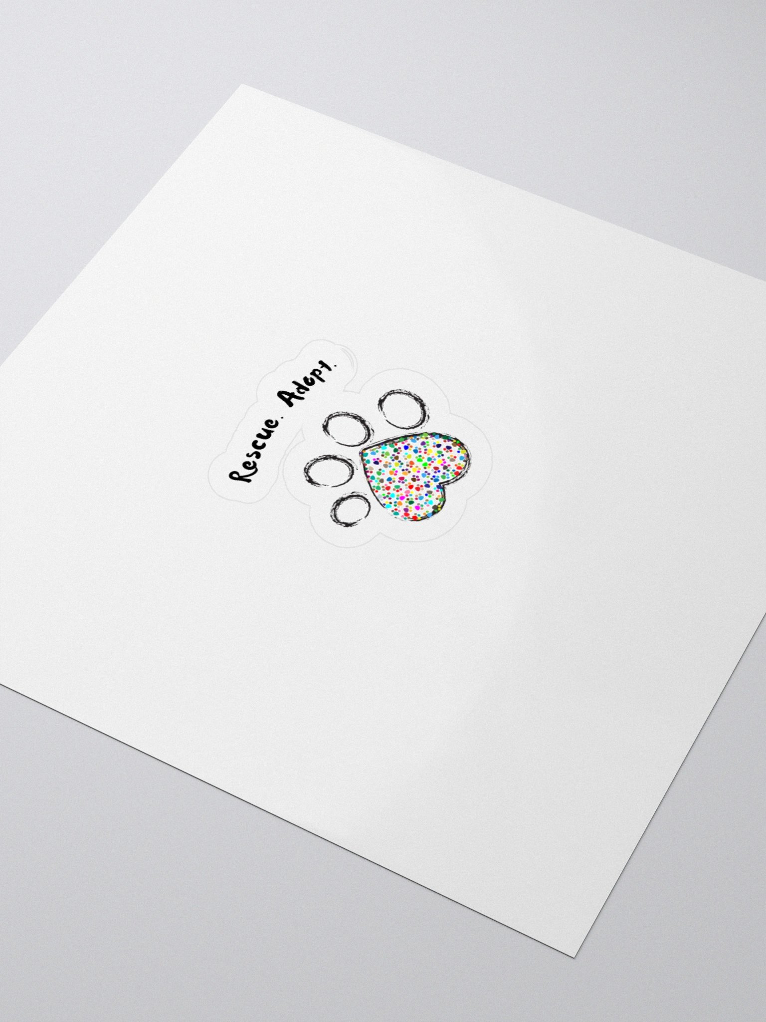 Whimsical Paw Print Kiss Cut Stickers product image (3)