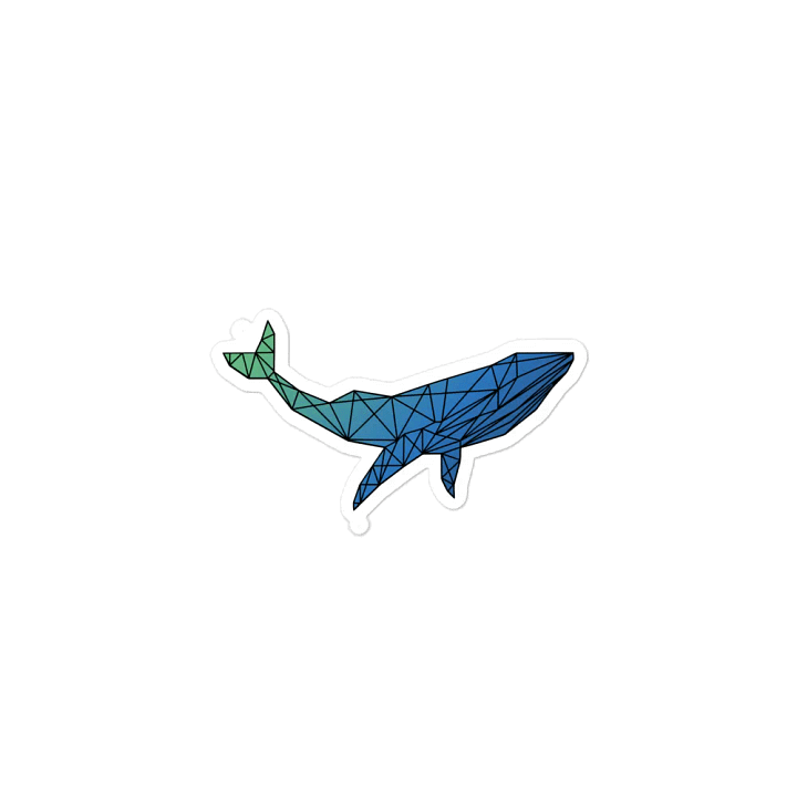 Blue Geometric Whale product image (2)
