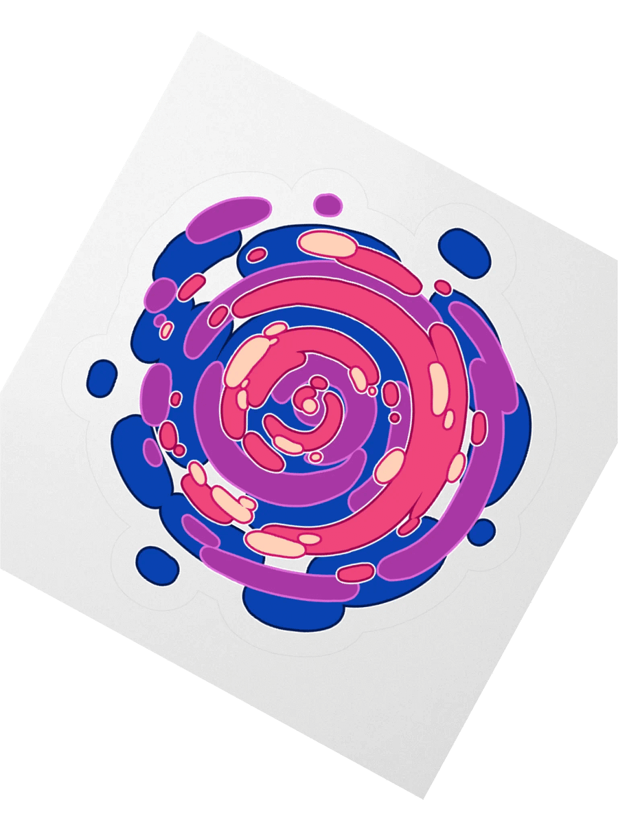 Time Warp Sticker (Bisexual Pride Flag) product image (2)