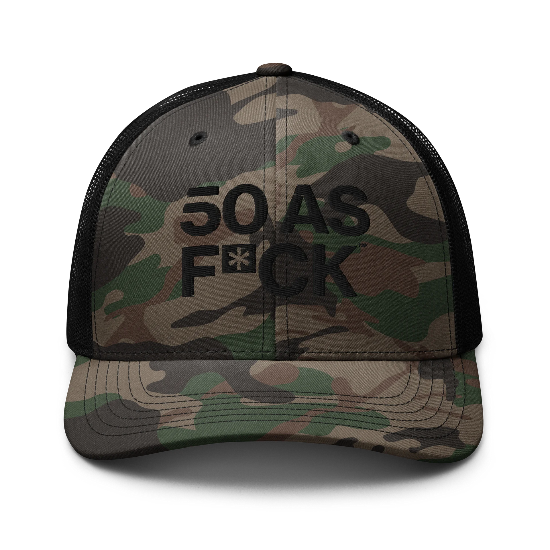 50 as FCK™ - Otto Cap Camouflage Trucker Hat product image (1)