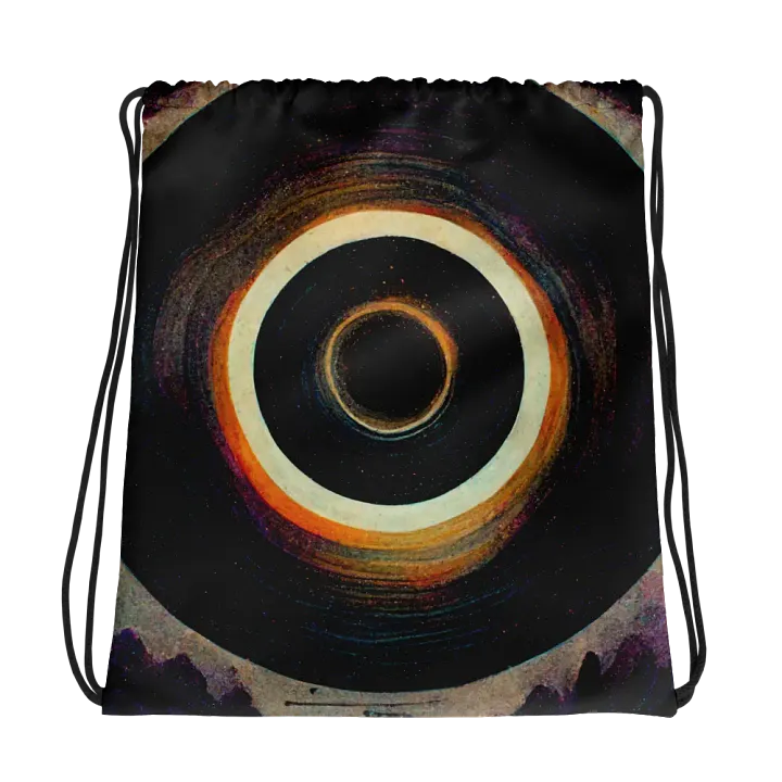 Cosmic Eclipse Drawstring Backpack product image (1)