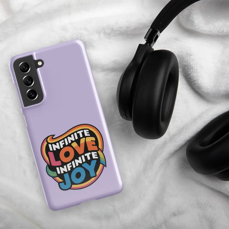 Infinite Love Infinite Joy Snap Case for Samsung (Purple) product image (4)