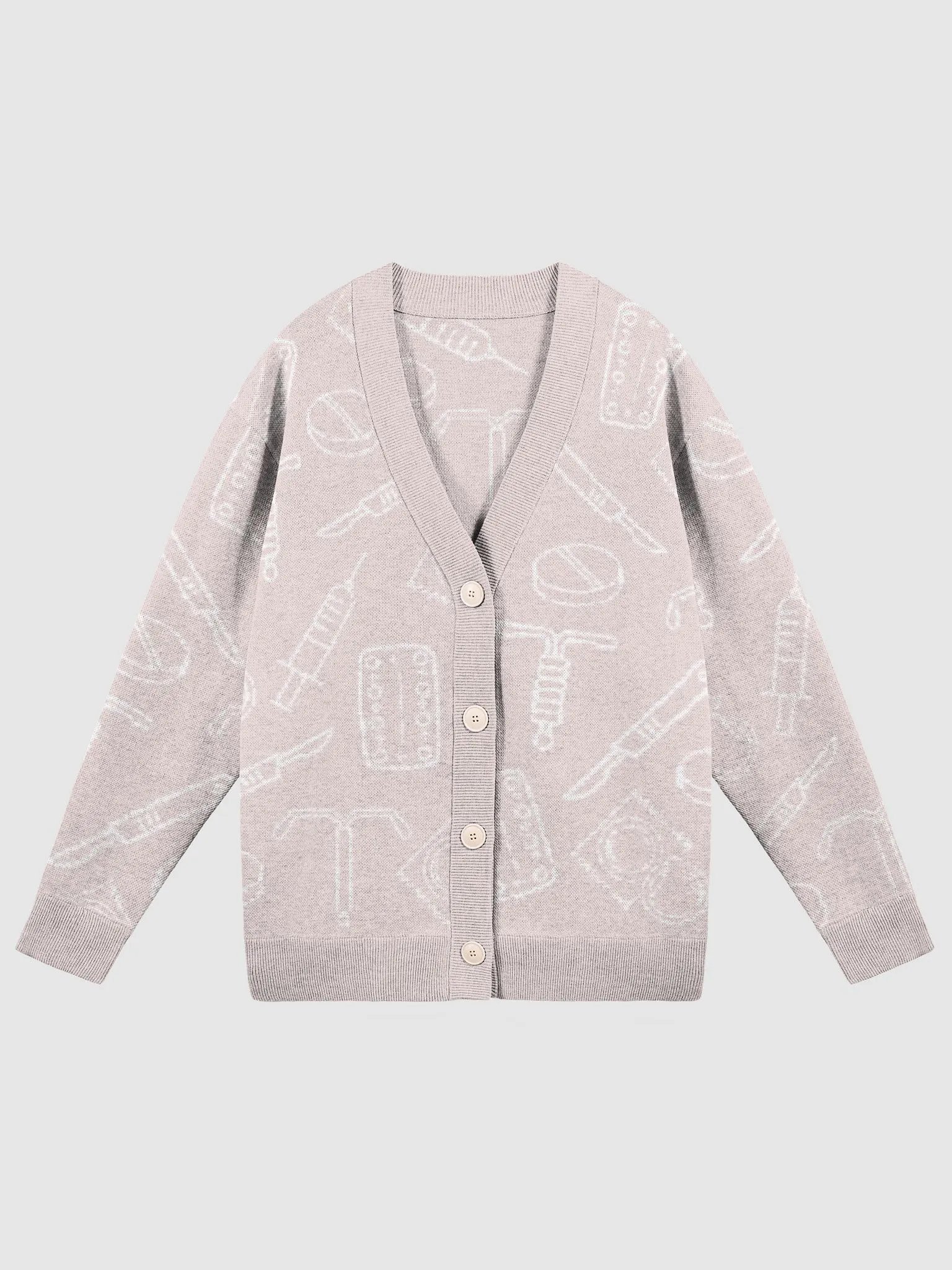 birth control icons (light pink cardigan) product image (1)