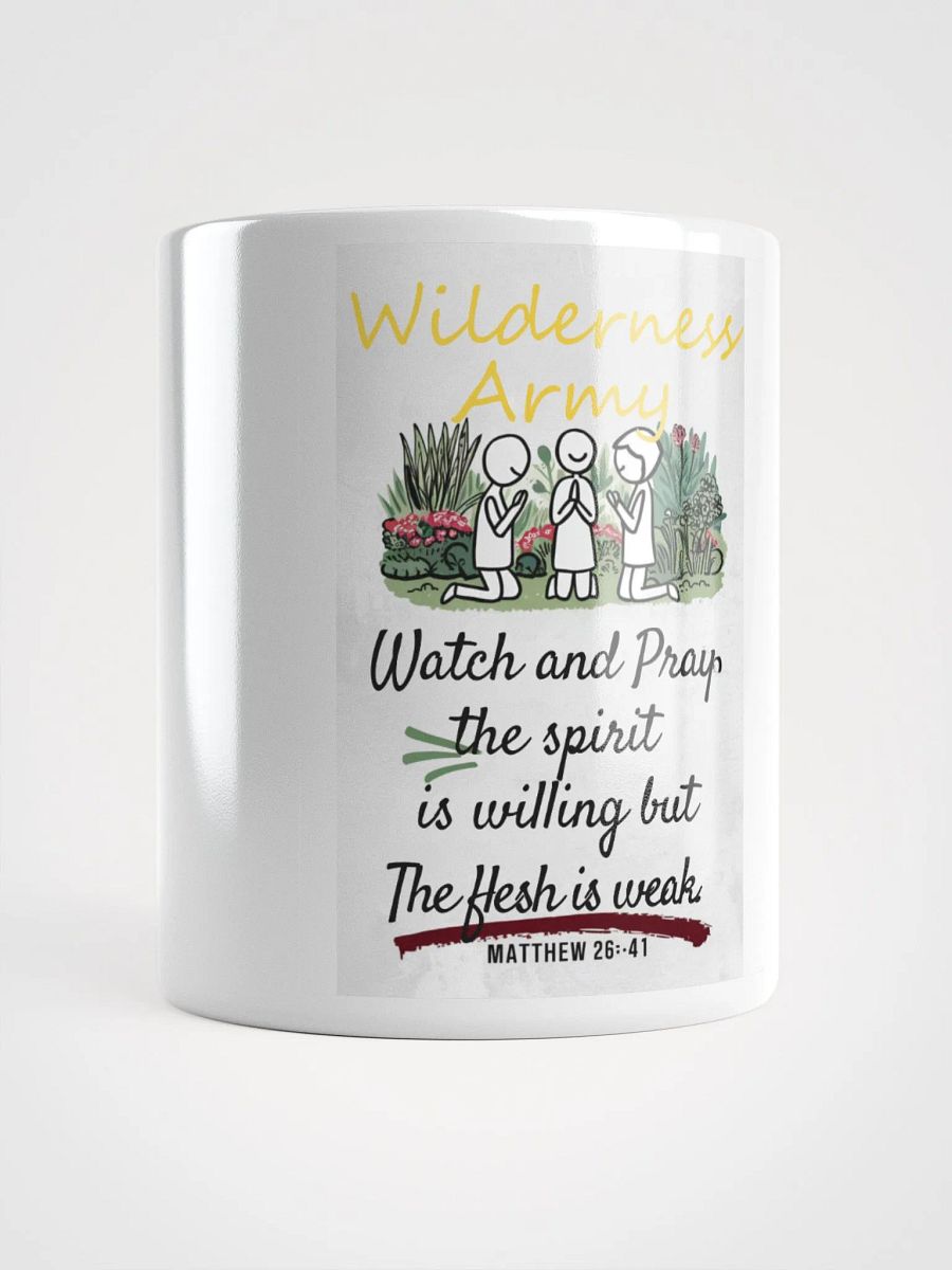 White Wilderness Army Watch & Pray Glossy Mug product image (5)