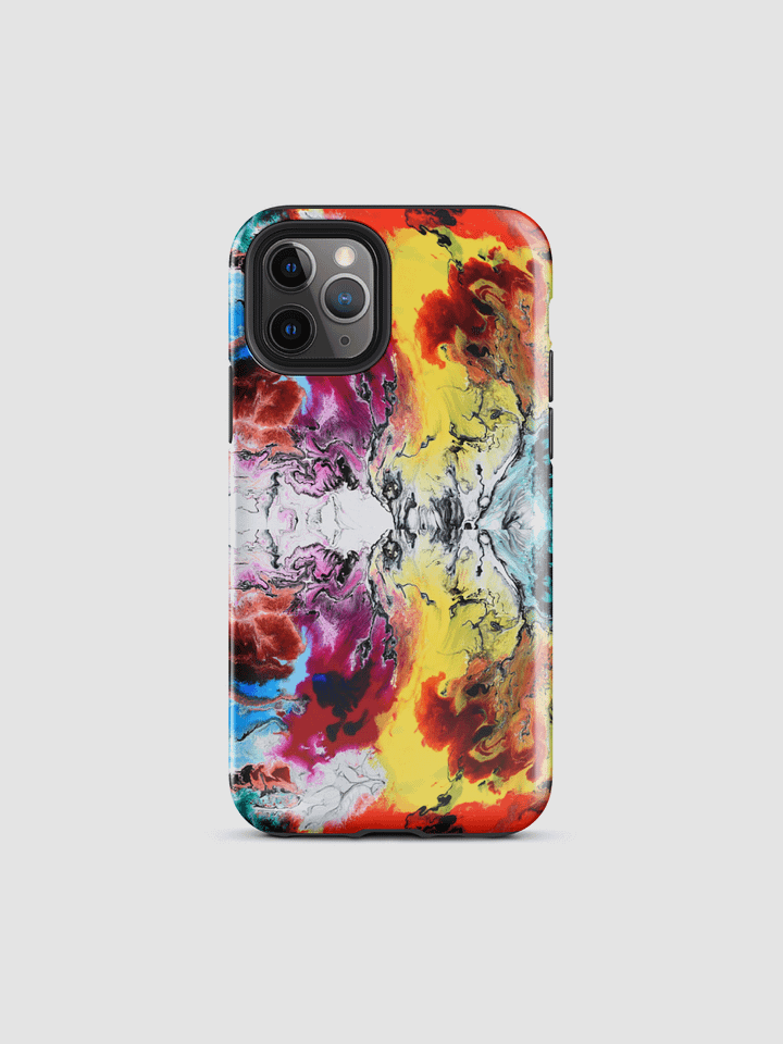 Tough iPhone Case -Allcolor 052- Multicoloured Abstract painting product image (2)