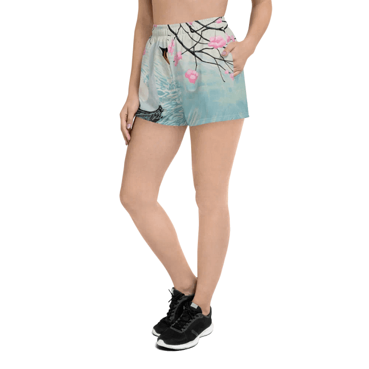 Serene Swan Athletic Shorts product image (2)