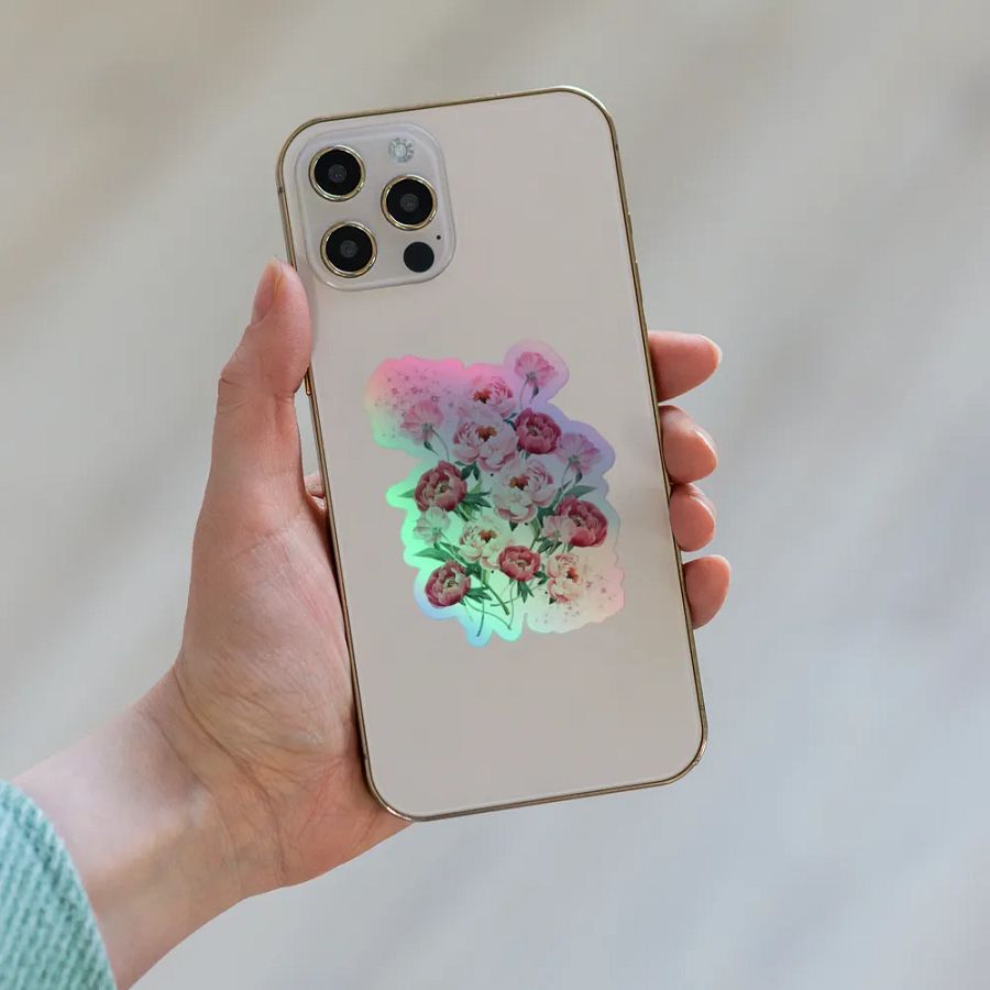 Blossom Hues Holographic Sticker Set product image (8)