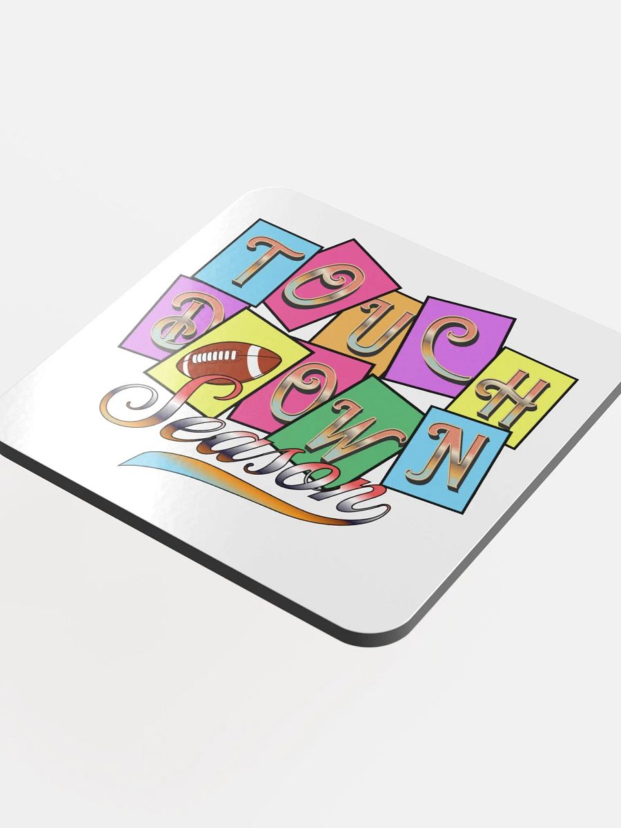 Touchdown Season Glossed Cork Coaster product image (4)