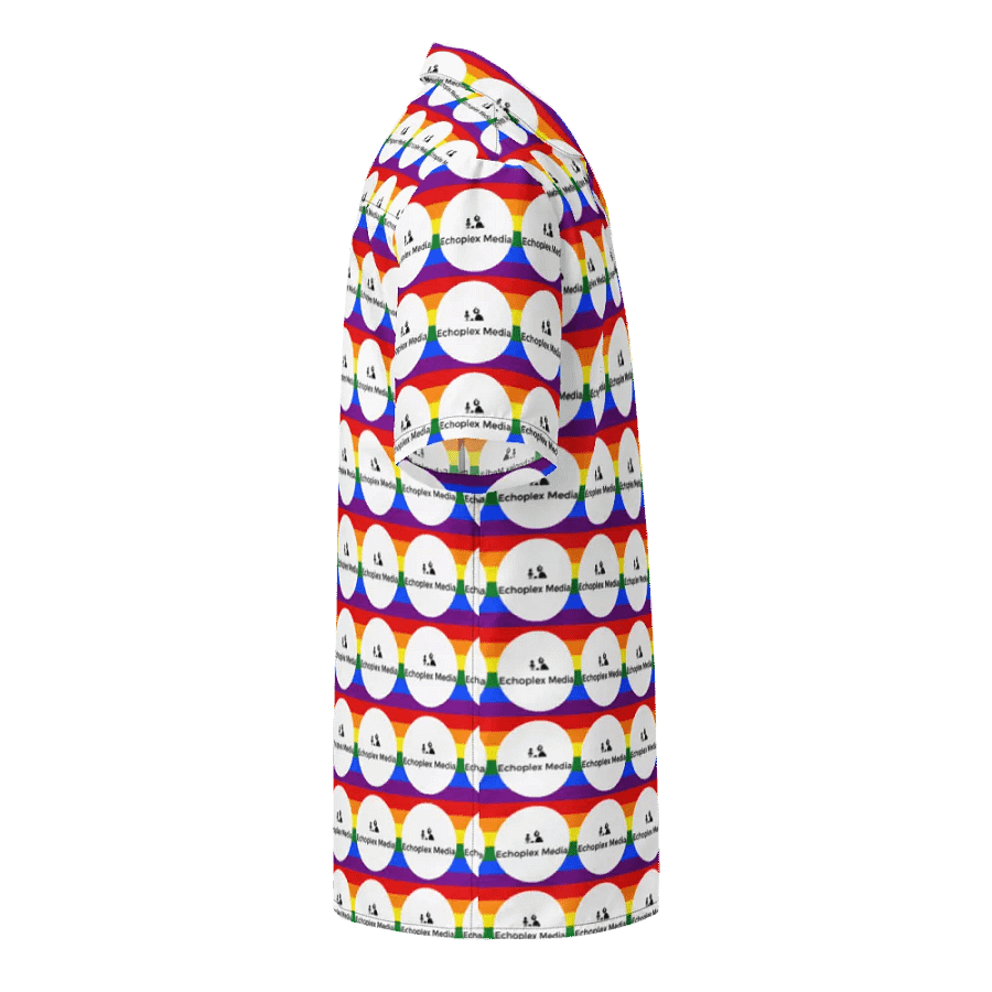 Rainbow Logo Hawaiian Style Shirt - White product image (4)