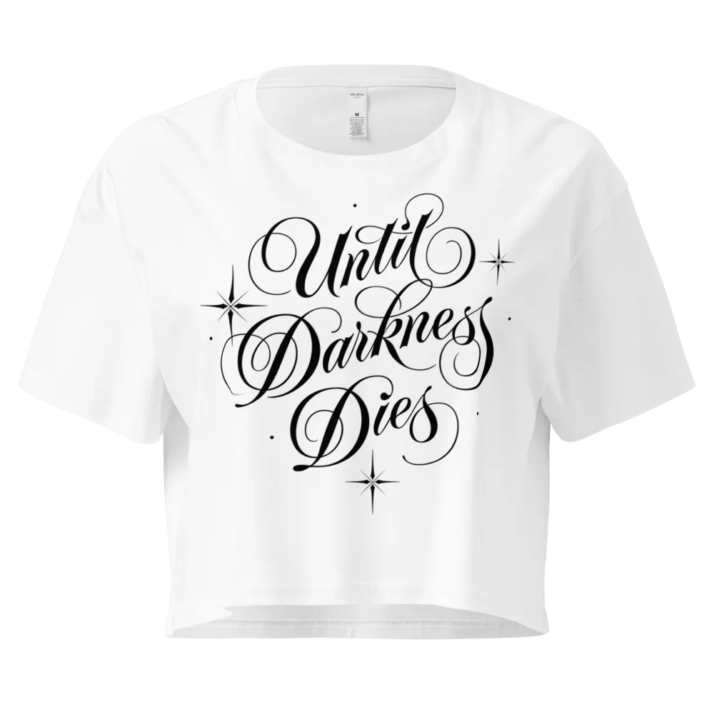 Until Darkness Dies (simple design) Women's Premium Crop Top product image (109)