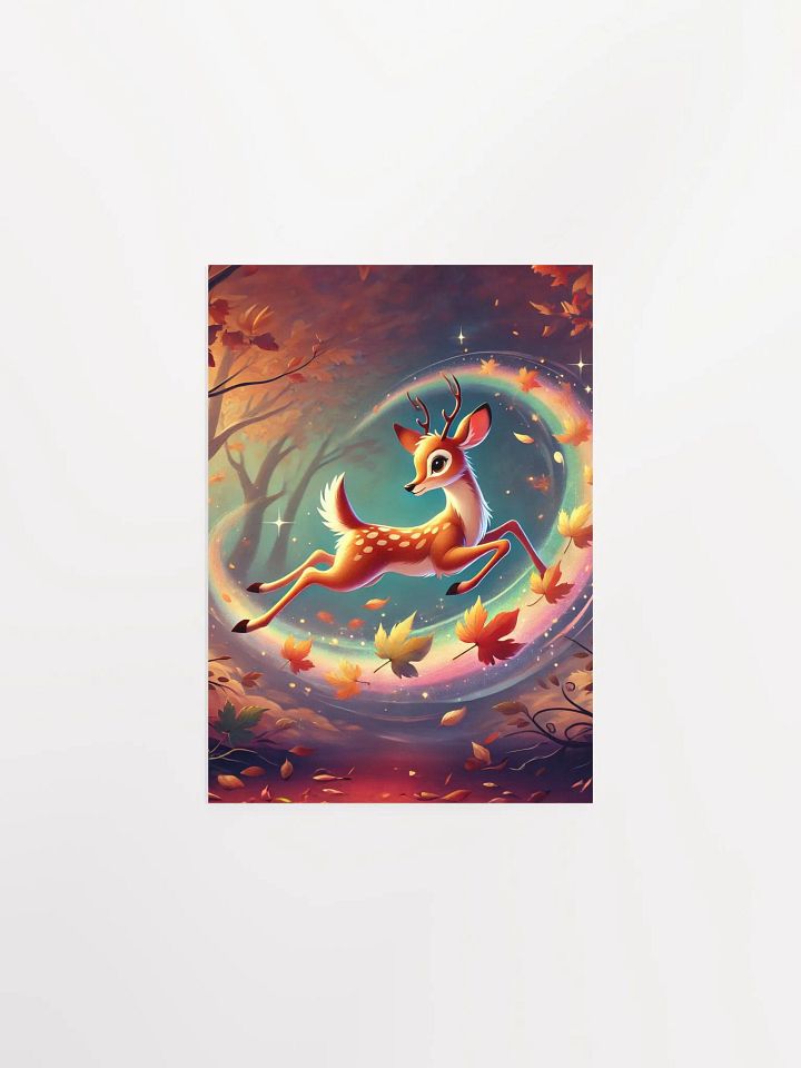 Enchanted Forest Deer Premium Matte Poster product image (2)