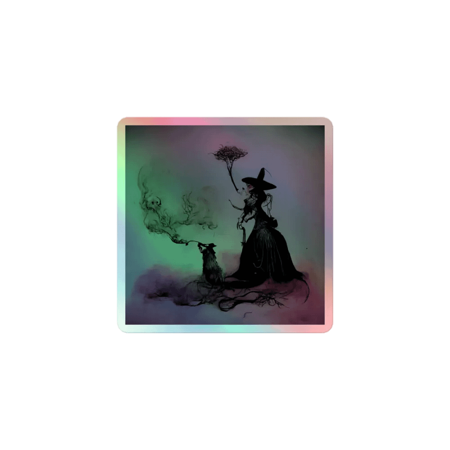 Witch and Familiar Holographic Sticker Set product image (1)