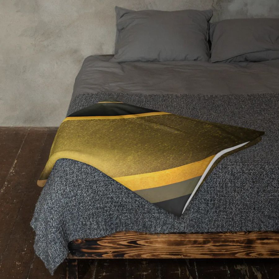 Elegant Geometric Gold Throw Blanket product image (12)
