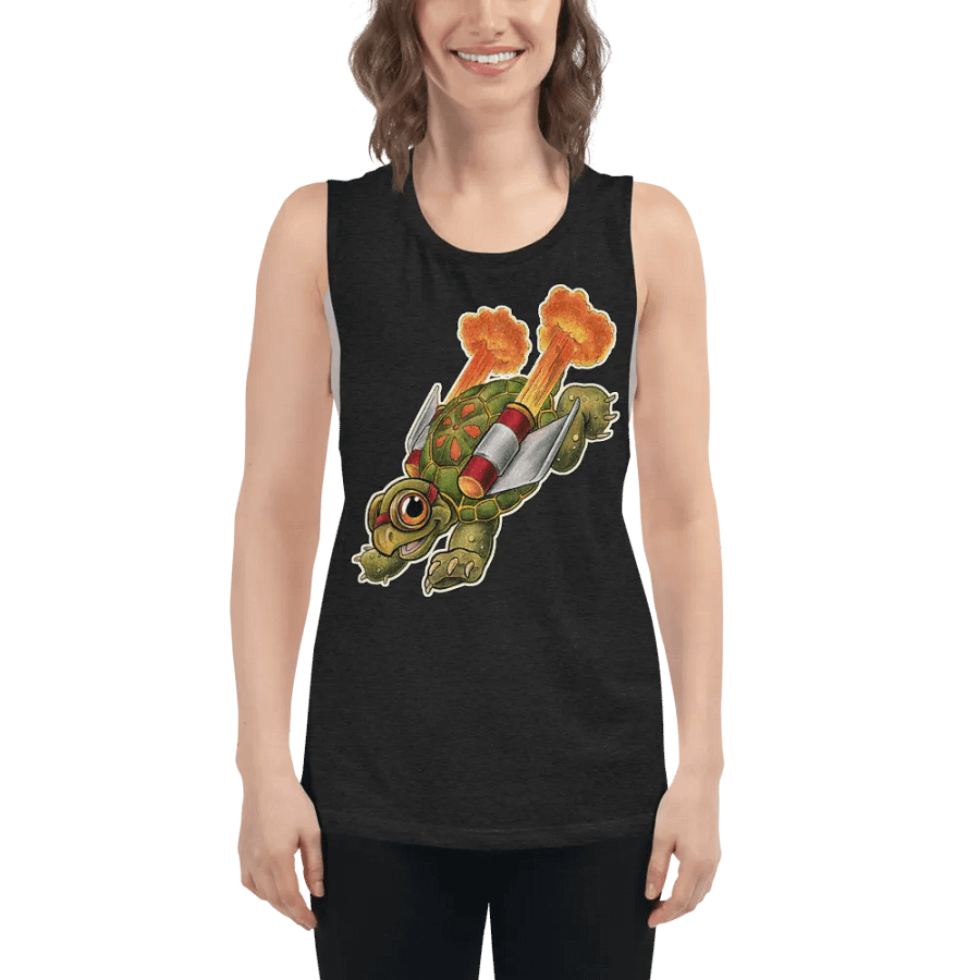 Jetpack Tortoise - SFA Women's Muscle Tank product image (5)