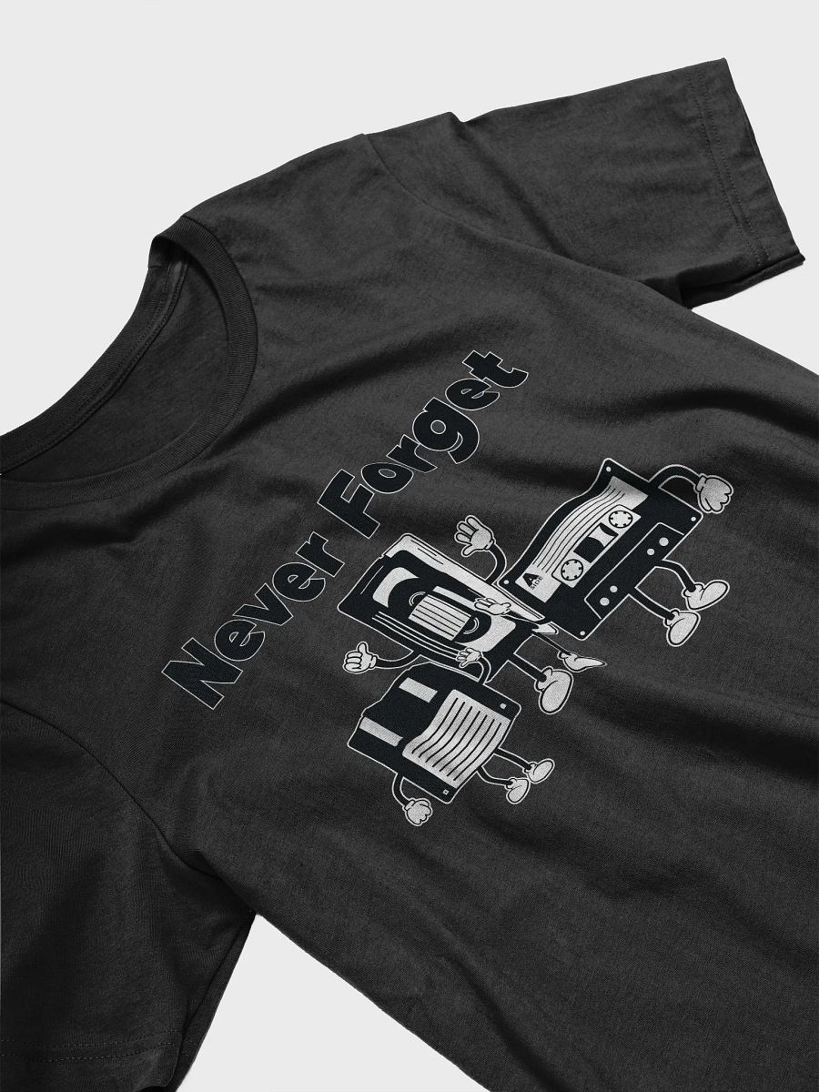 Vintage Never Forget Floppy Disk VHS Tape Cassette Tape Retro T-Shirt product image (3)