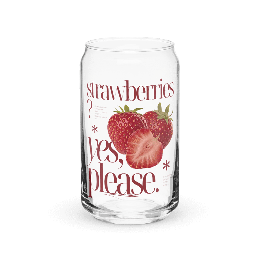 Retro 'Strawberries, Yes Please' Glassware Set product image (3)