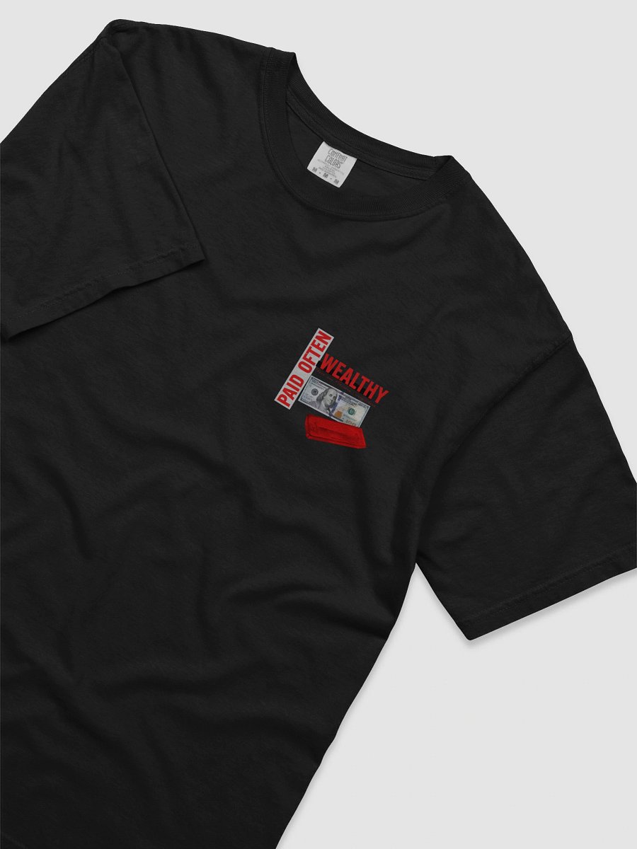 Excellent Delivery Green & Red Stamped Bar Edition Wealthy and Paid Often T-shirt product image (8)