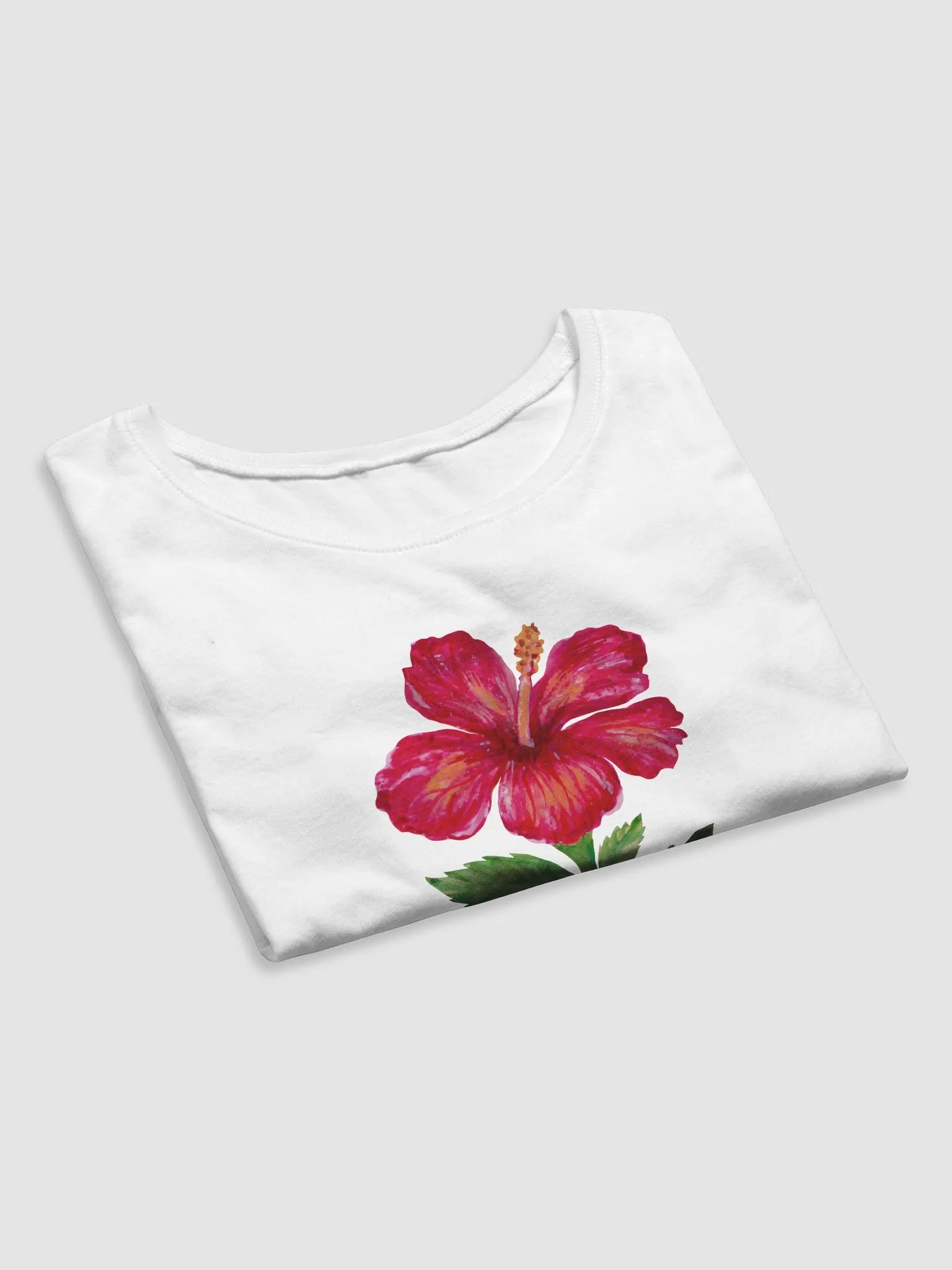 Hibiscus Flower Baby Tee product image (4)