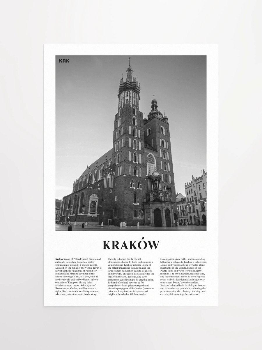 Krakow 01 Newspaper Poster product image (5)