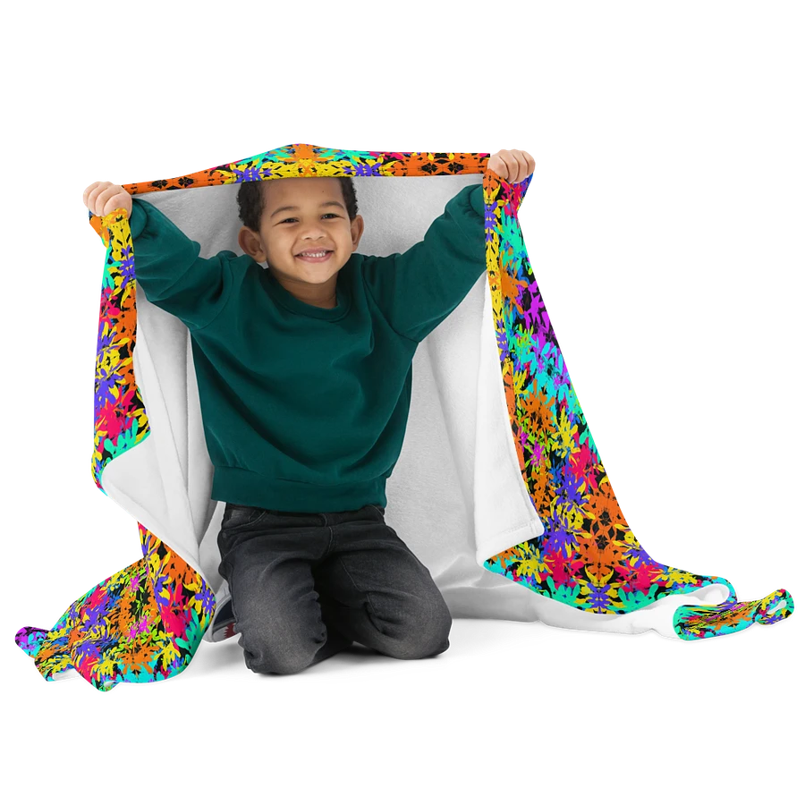 Bright Colourful Leaves Pattern Blanket product image (1)