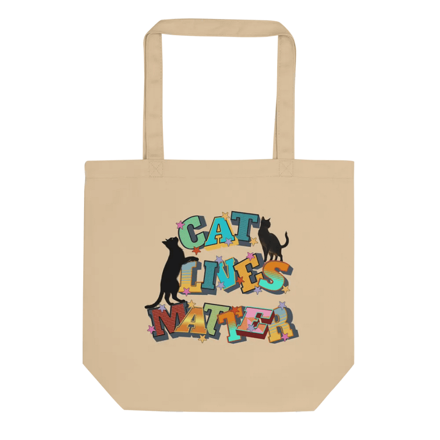 Cat Lives Matter Star-Studded Tote Bag product image (1)