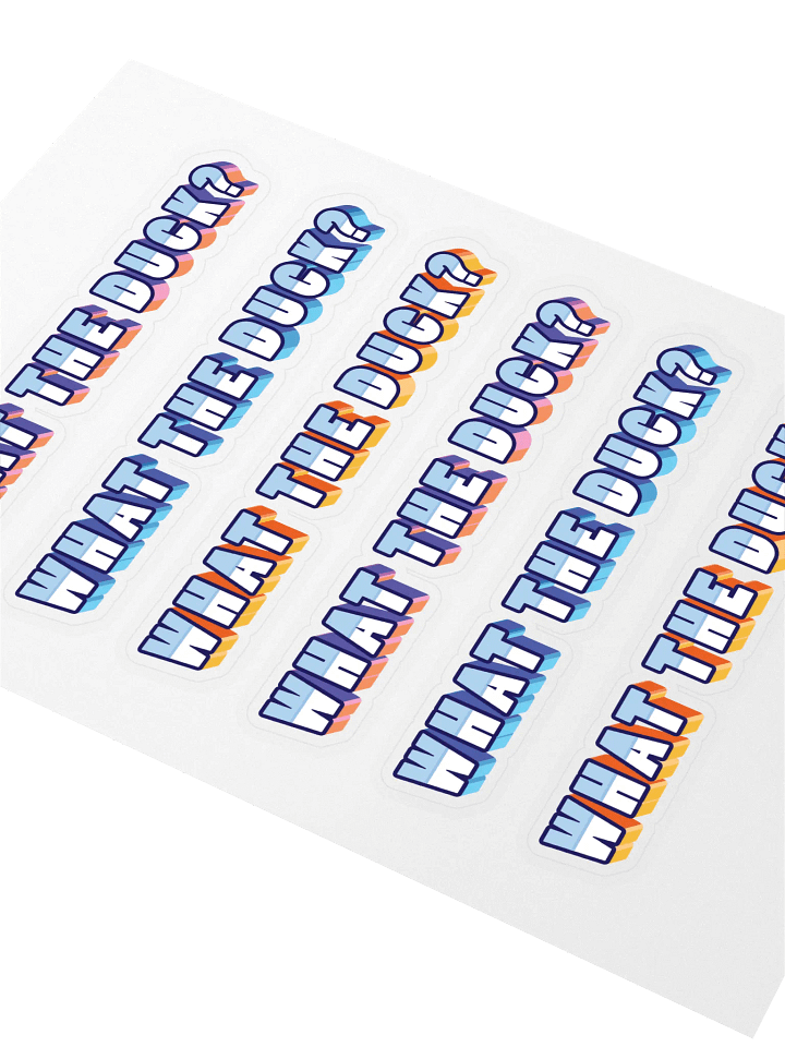 What The Duck?! Stickers product image (2)