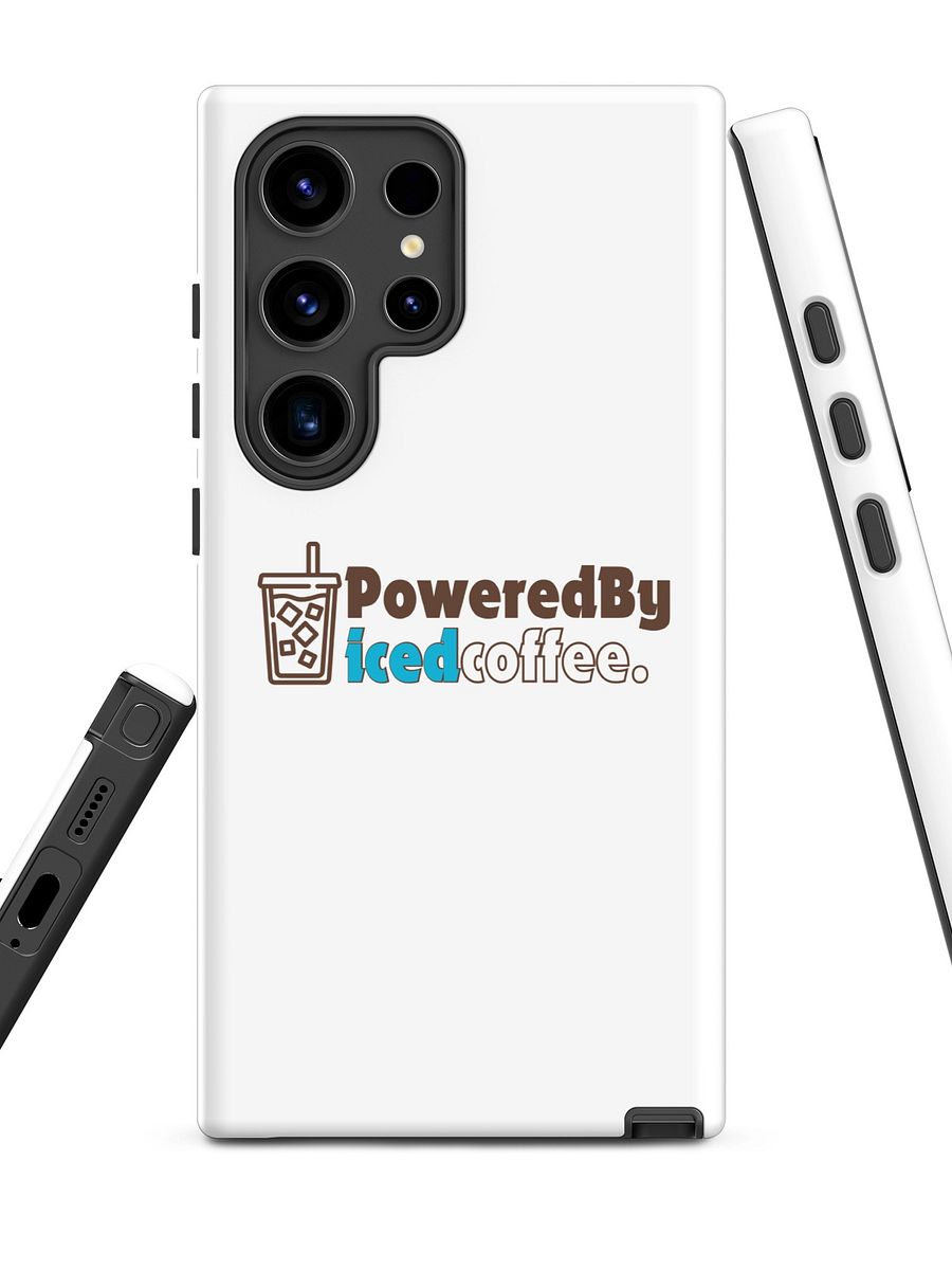 Minimalist Iced Coffee Samsung Case I Funny Coffee Lover Phone Cover I Funny Quotes I Wireless Charging Supported product image (2)