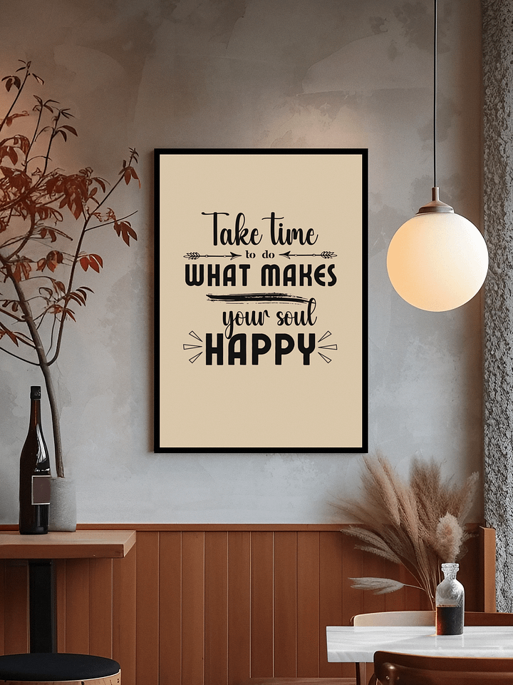 Happy Soul Organic Framed Poster product image (1)
