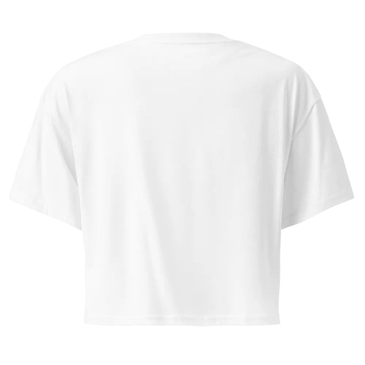 "Unimpressed" Embroidered Crop Top - Black Logo product image (2)
