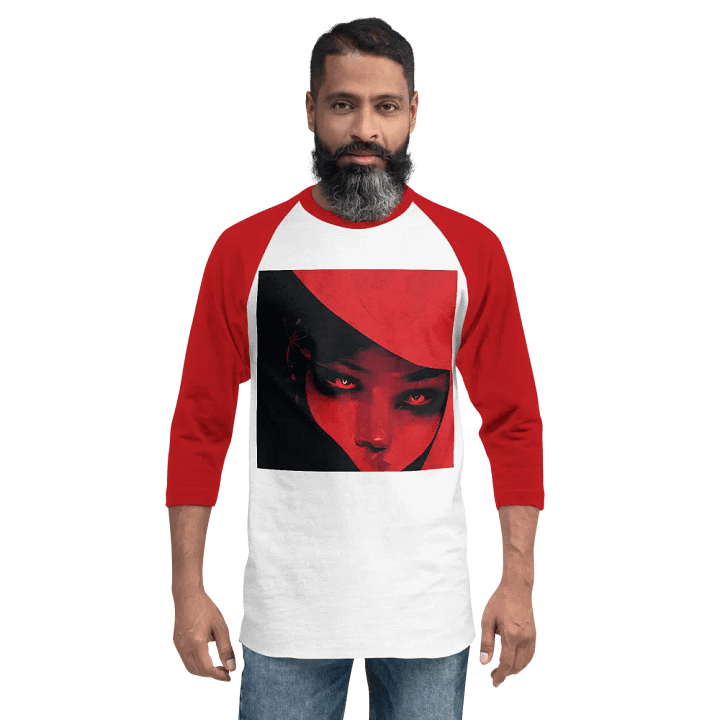 Crimson Gaze ¾ Sleeve Tee product image (2)